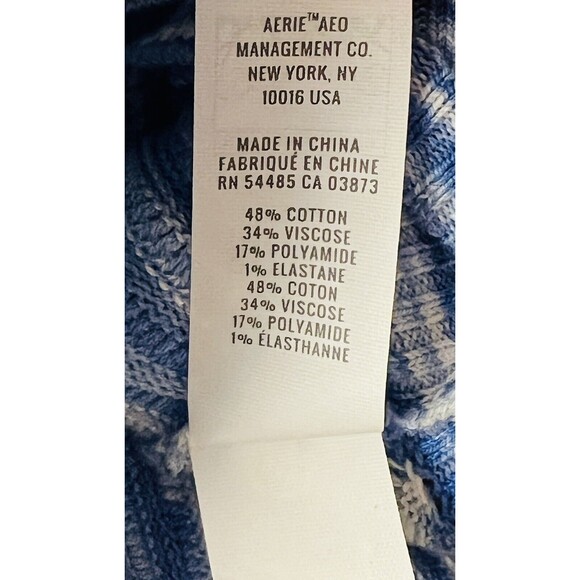 Aerie Offline 1/4 Zip Pullover Marled Blue Size XS Excellent Condition Oversized - Picture 8 of 12